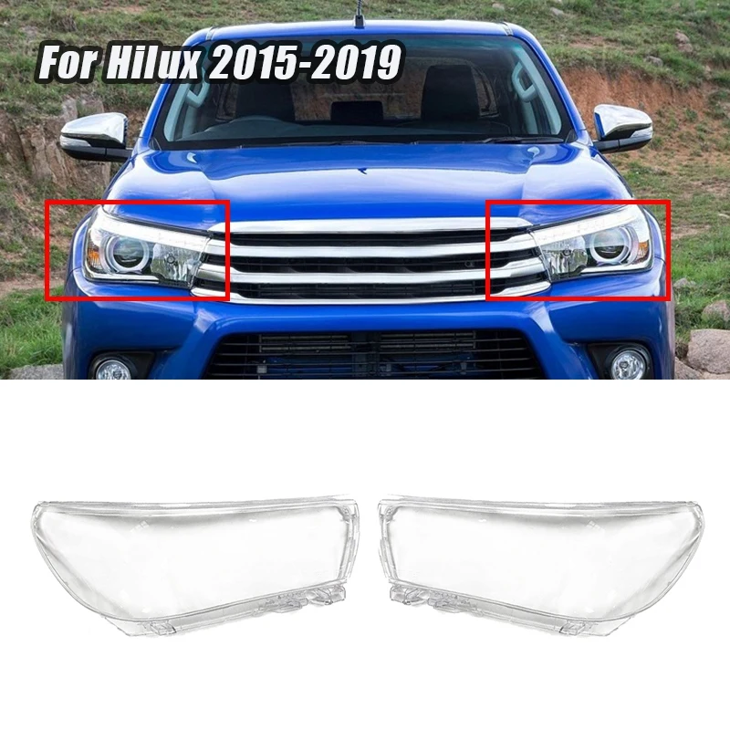 

Для Toyota Hilux 2015 2016 2017 2018 2019 боковая крышка автомобильной фары прозрачный абажур оболочка стекло объектива
