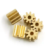 92a 0 7m brass copper gear 9 teeth hole 1 98mm thickness 7mm outer diameter 7 4 7 7mm small metal pinion gears 10pcslot
