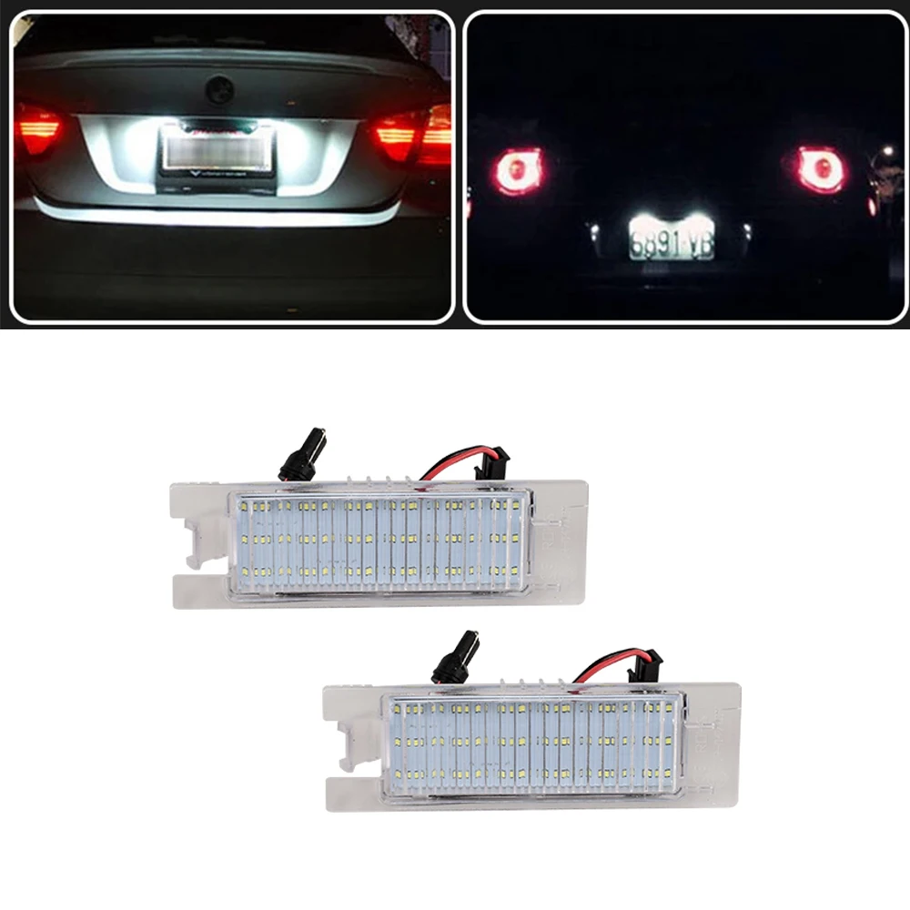 2 шт. Без ошибок Светодиодные фонари номерного знака Canbus для Opel Astra J Corsa C D E Insignia A