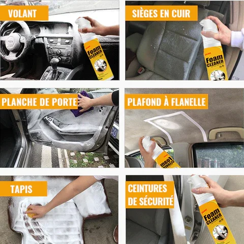 150ml Foam Cleaner Spray Multi-purpose Anti-aging Cleaner Tools Car Interior Home Cleaning Foam For Car Interior Leather Clean 5
