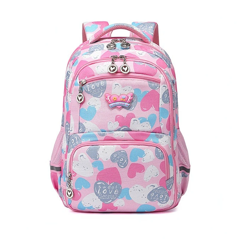 Multifunctional Student Girls Schoolbag Love Print Student Backpack 1-6 Grade Children's Backpack Kids Backpack Love Prints 2023