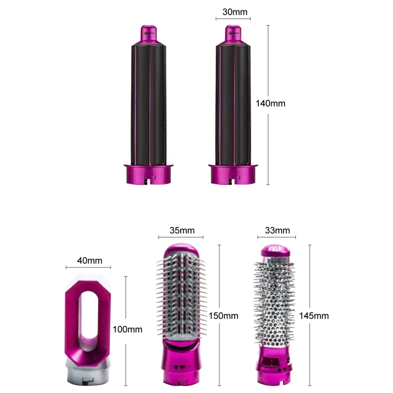 

Blow Dryer Air Comb Curling Wand Detachable Brush Kit Home Hair Dryer 5 In 1 Electric Hair Comb Negative Ion Straightener Brush