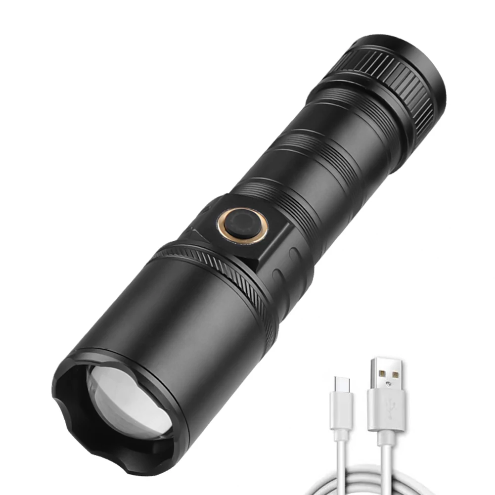 

Powerful LED Flashlight Portable Super Bright Torch 3 Modes Zoomable Torch Light Emergency Lighting Flashlight