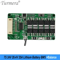 turmera 7s 25a balance bms 24v 29 4v lithium battery protection board with ntc temperature protection for e bike e scooter use
