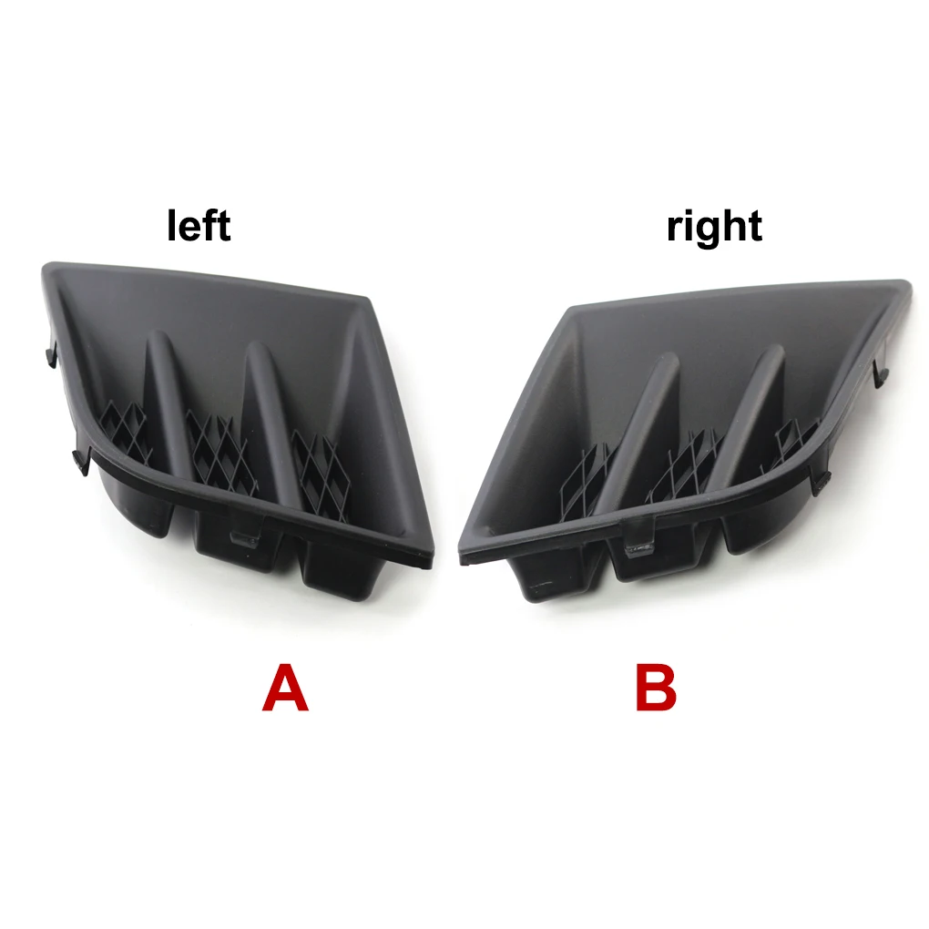 

For Peugeot 107 2009-2012 Black Front Left Right Bumper Grill Grille Fog Light Cover Replacement 7422A8 7422A9