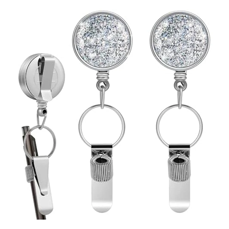 Держатели для ручек на шнурке 25 6-дюймовый выдвижной брелок с катушкой зажимом