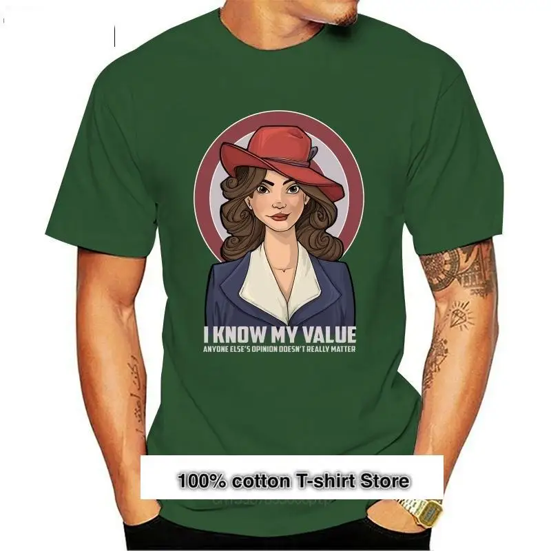 

Camiseta de Agent Carter I knot My Value Junior, Camiseta con estampado Digital, camiseta