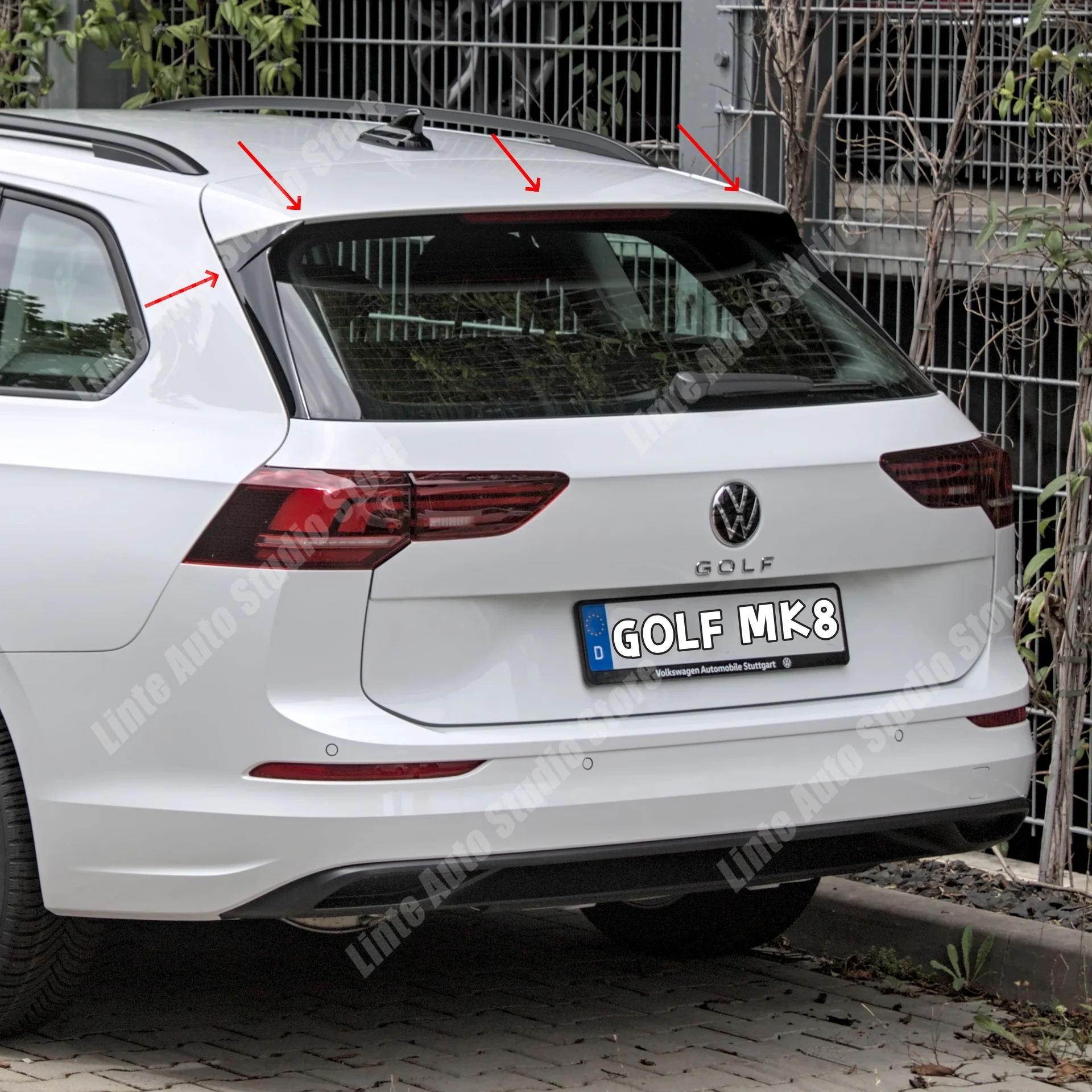 

Крышка спойлера на крышу MAXTON STYLE для VW Golf 8 MK8 MK8.5 2020-2025 гг., вариант и Estate &Wagon, задний спойлер на крышу, аксессуары для крыльев багажника