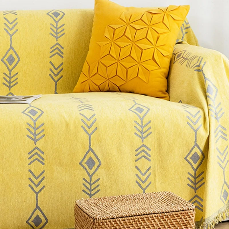 

Sofa Cover Chenille Sofa Blanket Cover for Living Room Winter 3-seater Couch Cover Pet Anti-scratch Universal Corner Sofa Cover