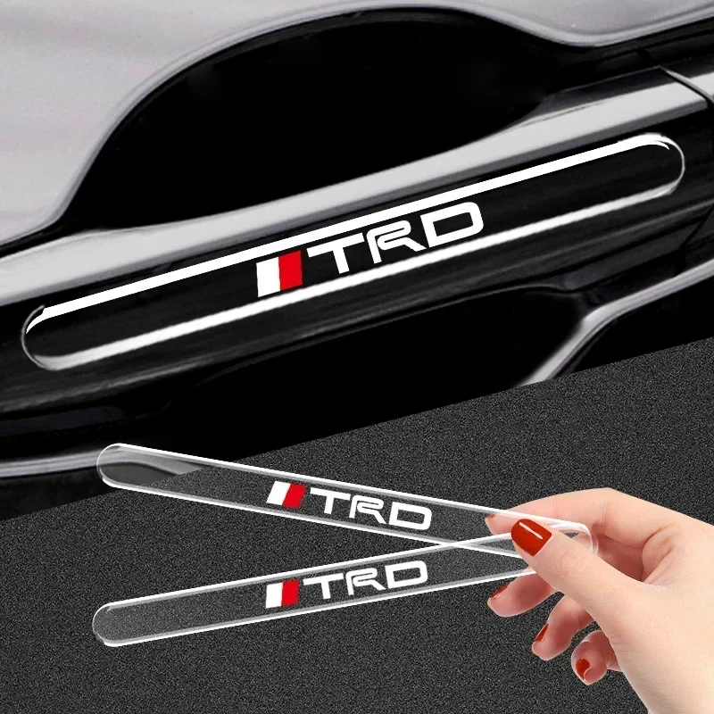 4 шт. защитные прозрачные наклейки на дверные ручки автомобиля против царапин для