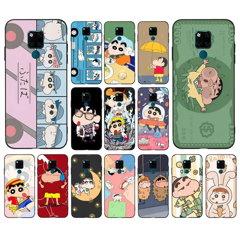 

BANDAI Crayon Shin-chan Phone Case for Huawei Mate 20 10 9 40 30 lite pro X Nova 2 3i 7se