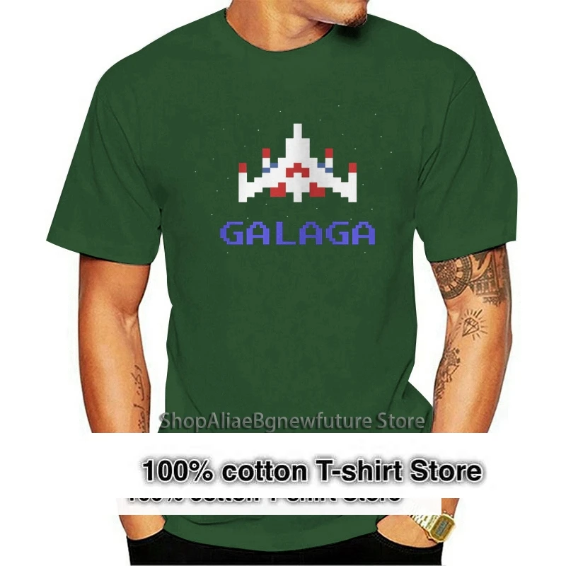 

Galaga Amiga Classic Game High Weight T Shirt Soft Vinyl