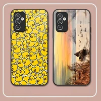 duck phone case tempered glass for samsung s22ultra s20 s21 s30 pro ultra plus s7edge s8 s9 s10e plus cover