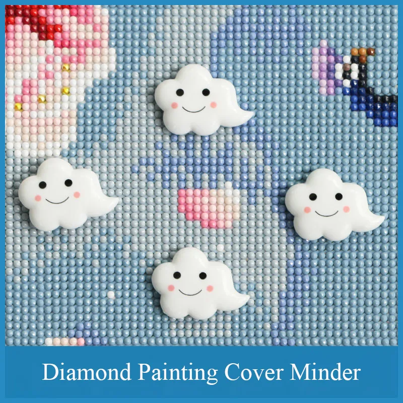 

Diamond Painting Tools Cloud Shape Cover Minders Diamont Painting Cross Stitch Accessoires Parchment Paper Magnet Fixing Holder