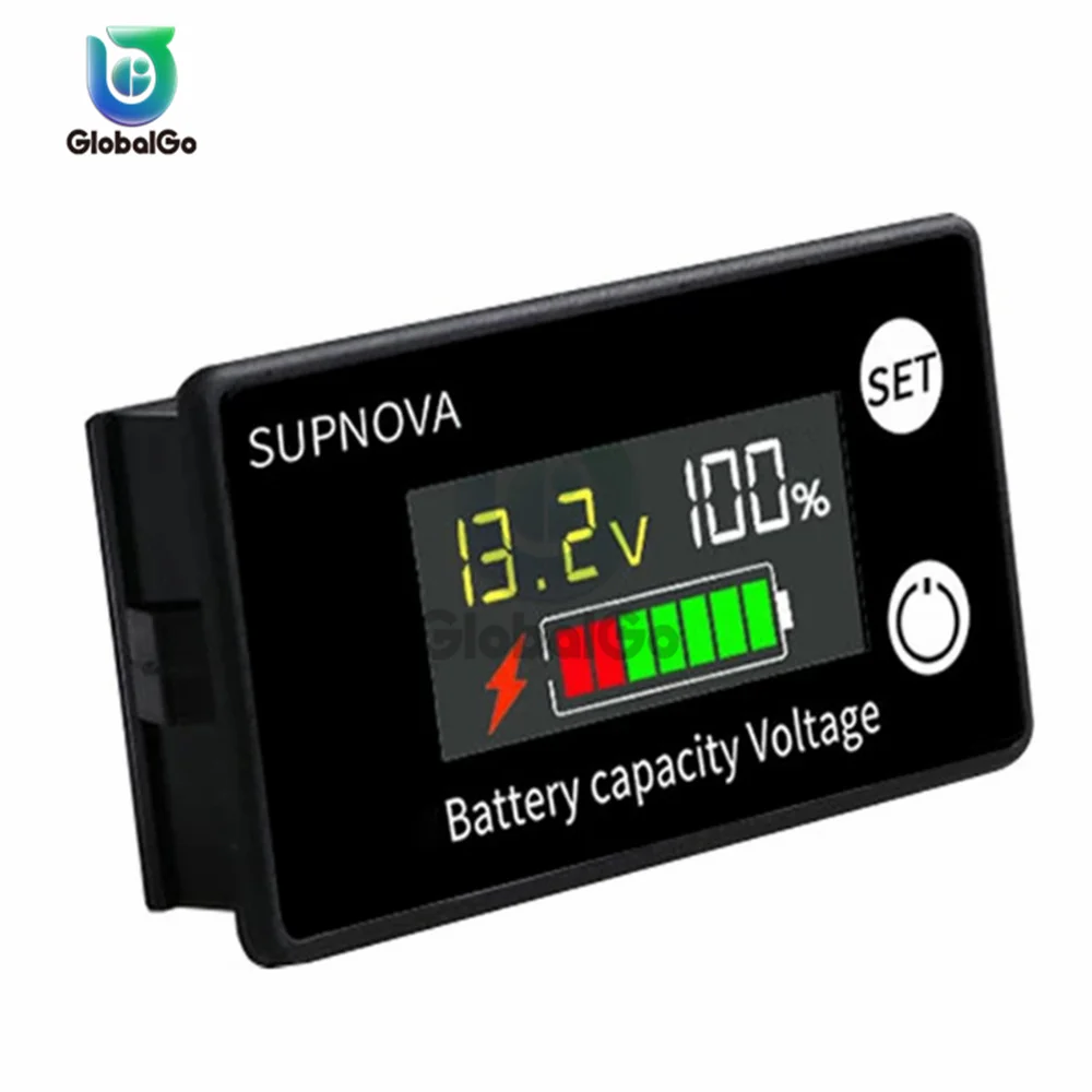 Цифровой амперметр вольтметр ЖК-дисплей индикатор емкости батареи 8-100 в |