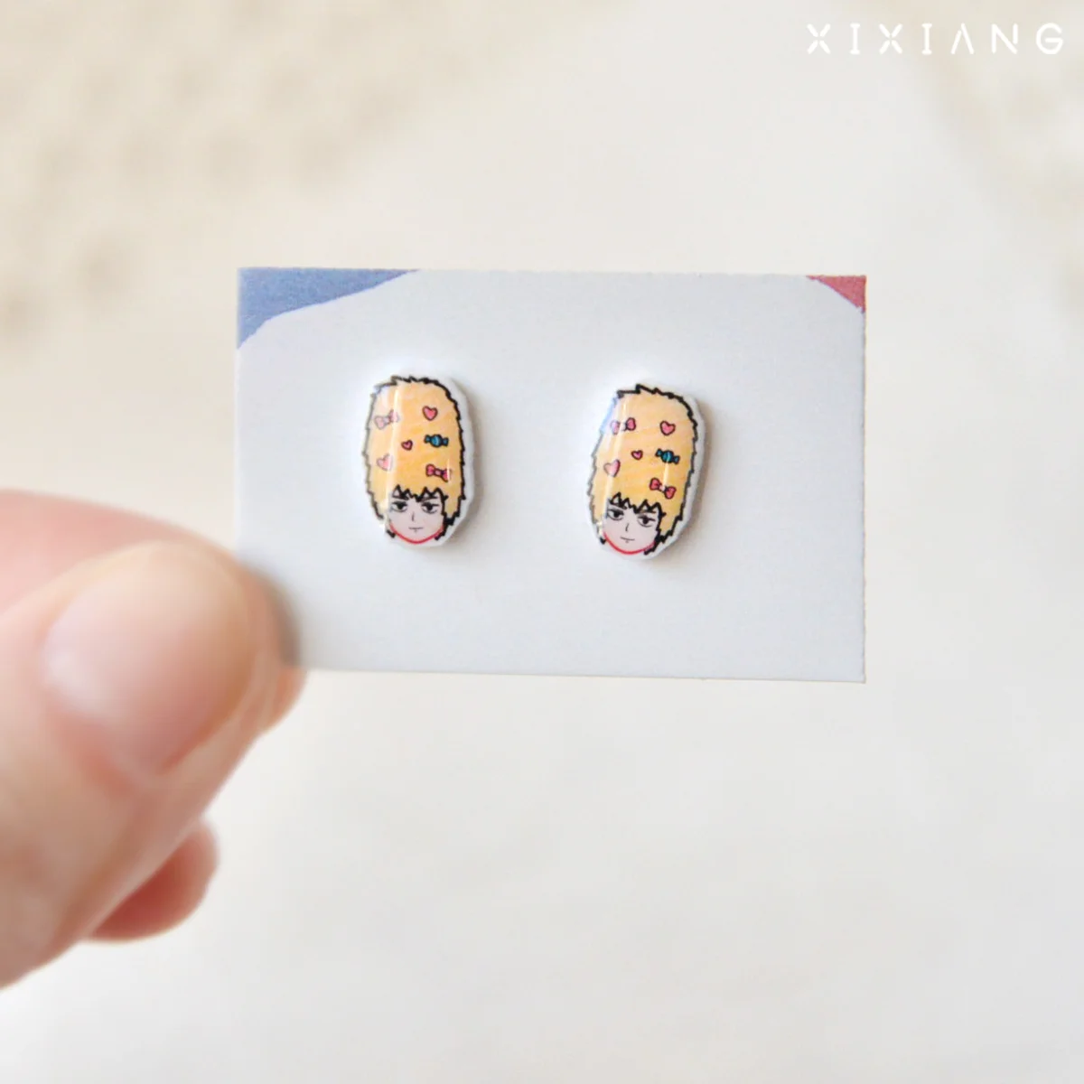 Аниме Mobu Saiko Hyaku/Mob Psycho 100 Reigen Arataka Dimple Косплей Мультяшные серьги-клипсы для ушей