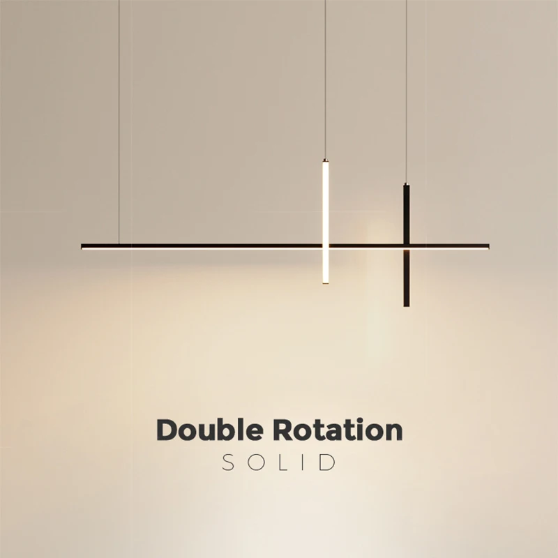 

Dining room chandelier led simple modern 2023 new fashion minimalist strip designer dining room bar table lamp