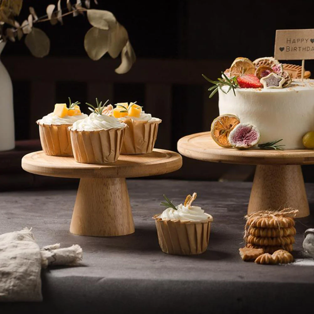 Деревянный поднос для торта декор дизайн декоративная подставка держатель