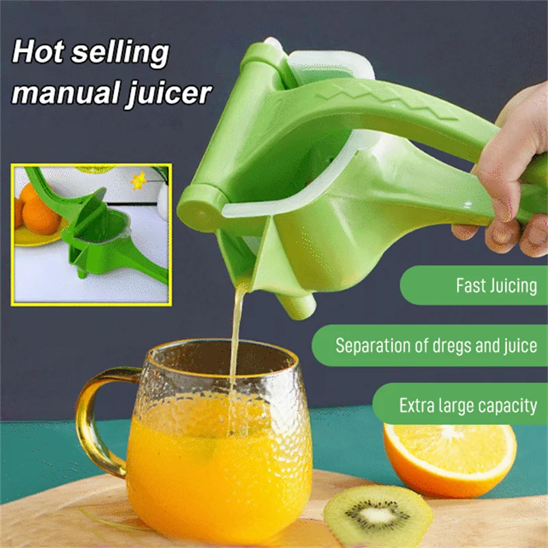 

Manual Juice Squeezer Plastic Portable Hand Pressure Juicer Pomegranate Orange Lemon Sugar Cane Juice Kitchen Fruit Tool