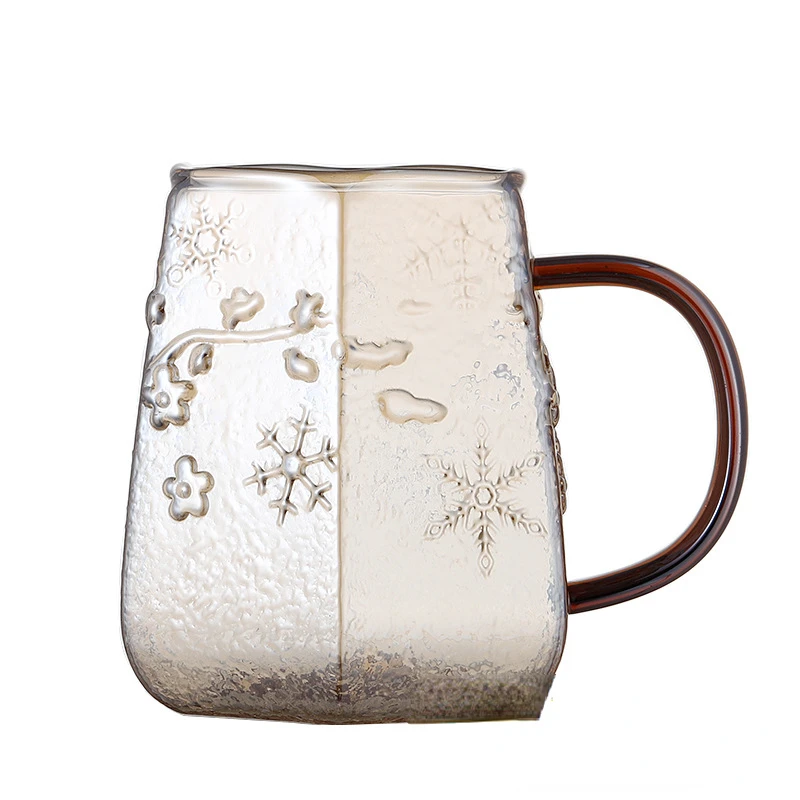 

Новая модная кружка с японским узором снега стеклянная чашка с ручкой чашка для чая чашка для питьевой воды чашка для кофе бутик кухонные пр...