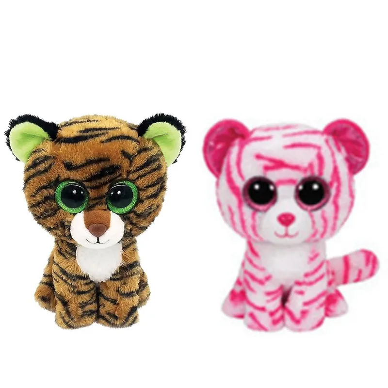 New Cute Big Eyed Tiger Plush Kids Stuffed Animals Toys For Children Gifts 15CM