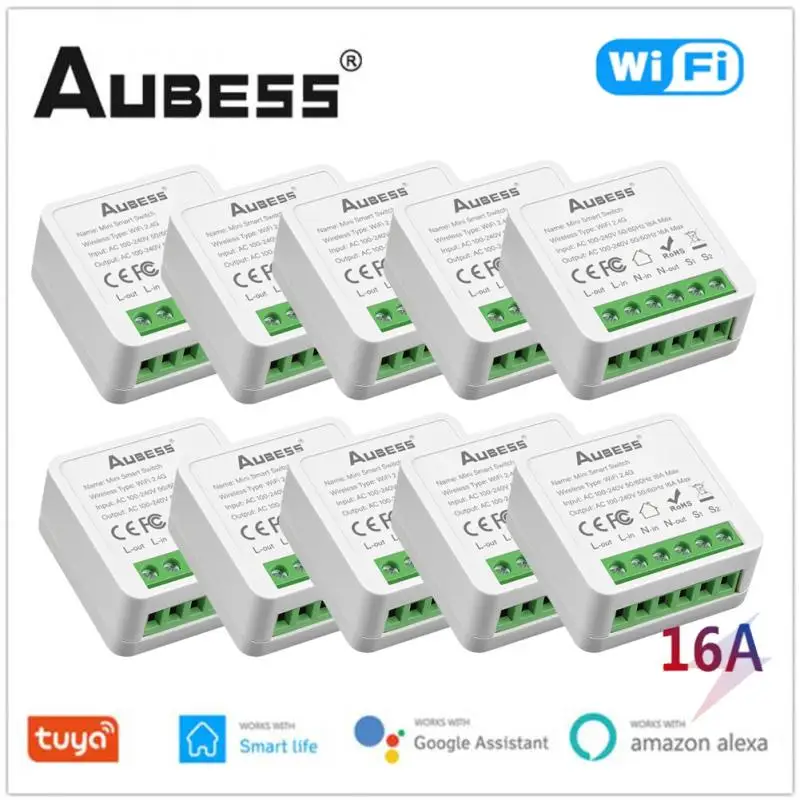 

Умный мини-выключатель Tuya 16 А с поддержкой Wi-Fi