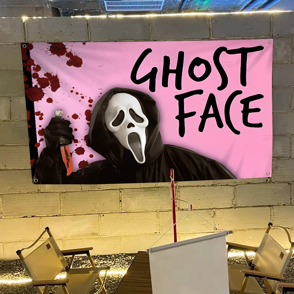 G-Ghostface H-ужас S-Крик искусство аниме Таблица флагов для гостиной дома и общежития