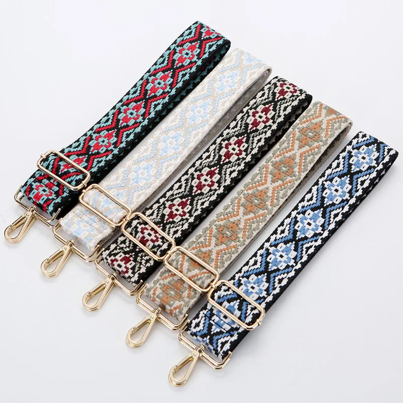 New Women Wide 5Cm  Fashion  Handbags Ethnic Style Widened And Thickened Straps Adjustable   Belts Handbag StrapsStrap