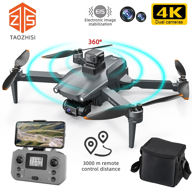 

New L600 PRO 4K HD Dual Camera Drone Visual Obstacle Avoidance Brushless Motor GPS 5G WIFI RC Dron Professional FPV Quadcopter