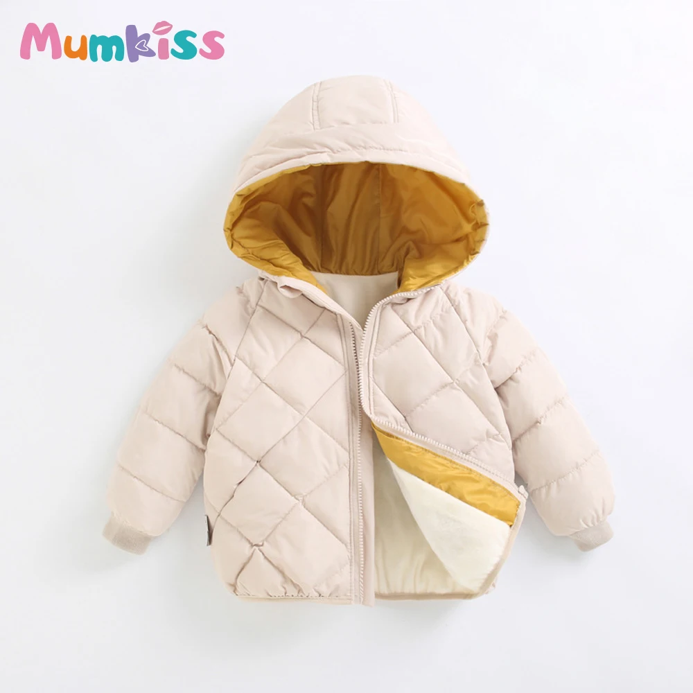 

Детская Хлопковая одежда MUMKISS, осенне-зимняя новая пуховая одежда для мальчиков и девочек, хлопковая одежда для малышей, бархатная теплая хл...