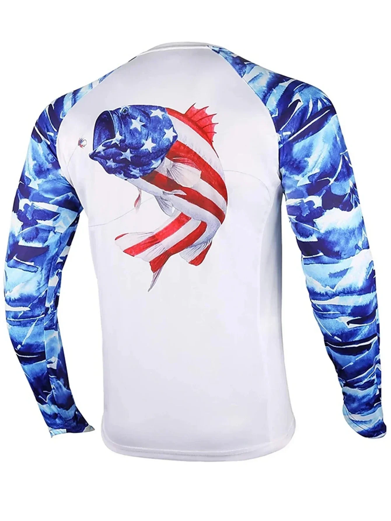 Мужская дышащая футболка с длинным рукавом защитой от ультрафиолетовых лучей