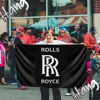 90x150cm rolls royce flag with grommet outdoor and indoor banner flag custom for garage decor