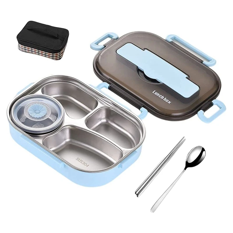 

High-Grade Stainless Steel Liner Lunch Containers For School And Work Lunch Box Multi Compartment Bento Container