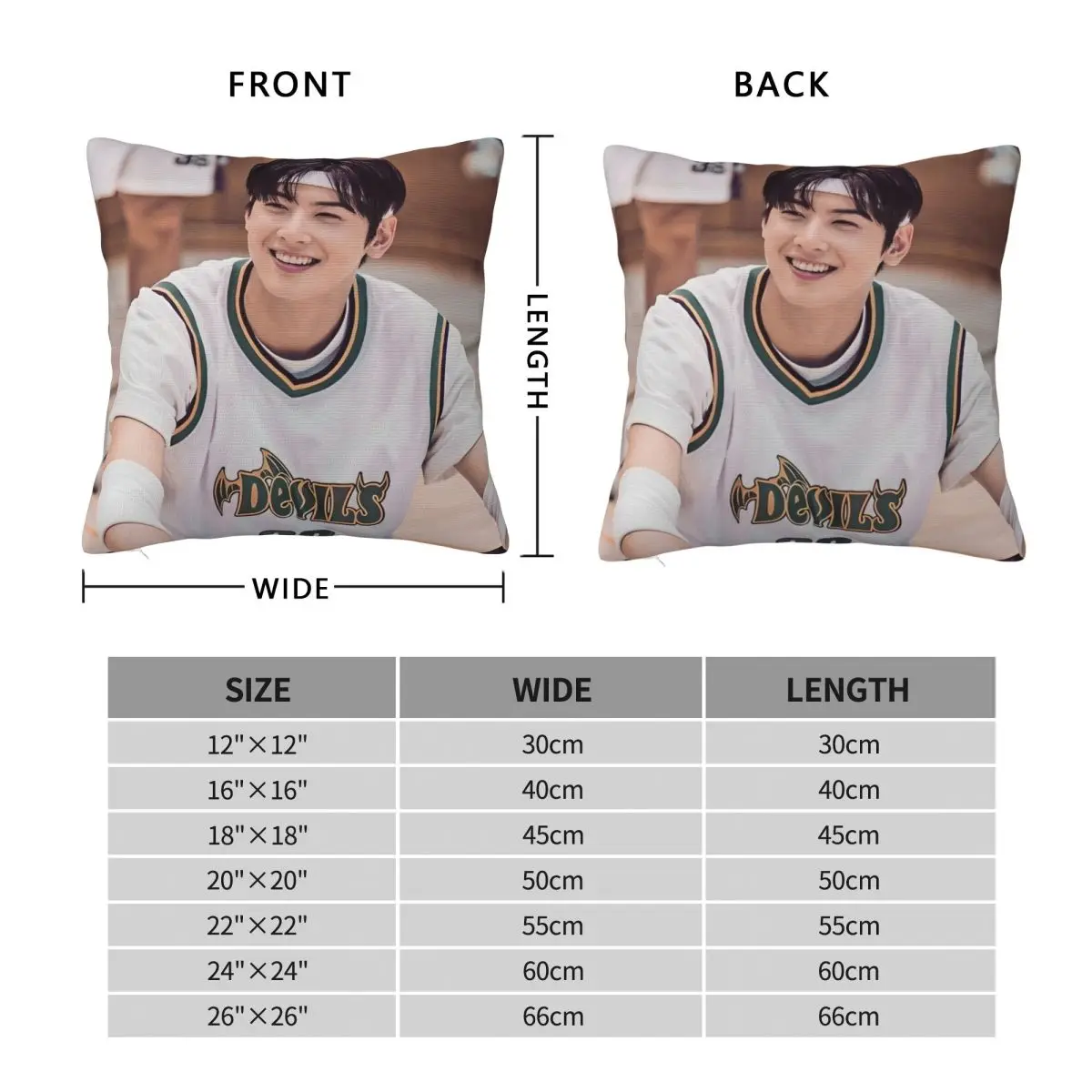 True Beauty Series Hwang In Youp Cha EunWoo Pillowcase Polyester Cushion Cover Decorative Pillow Case Home Drop Shipping