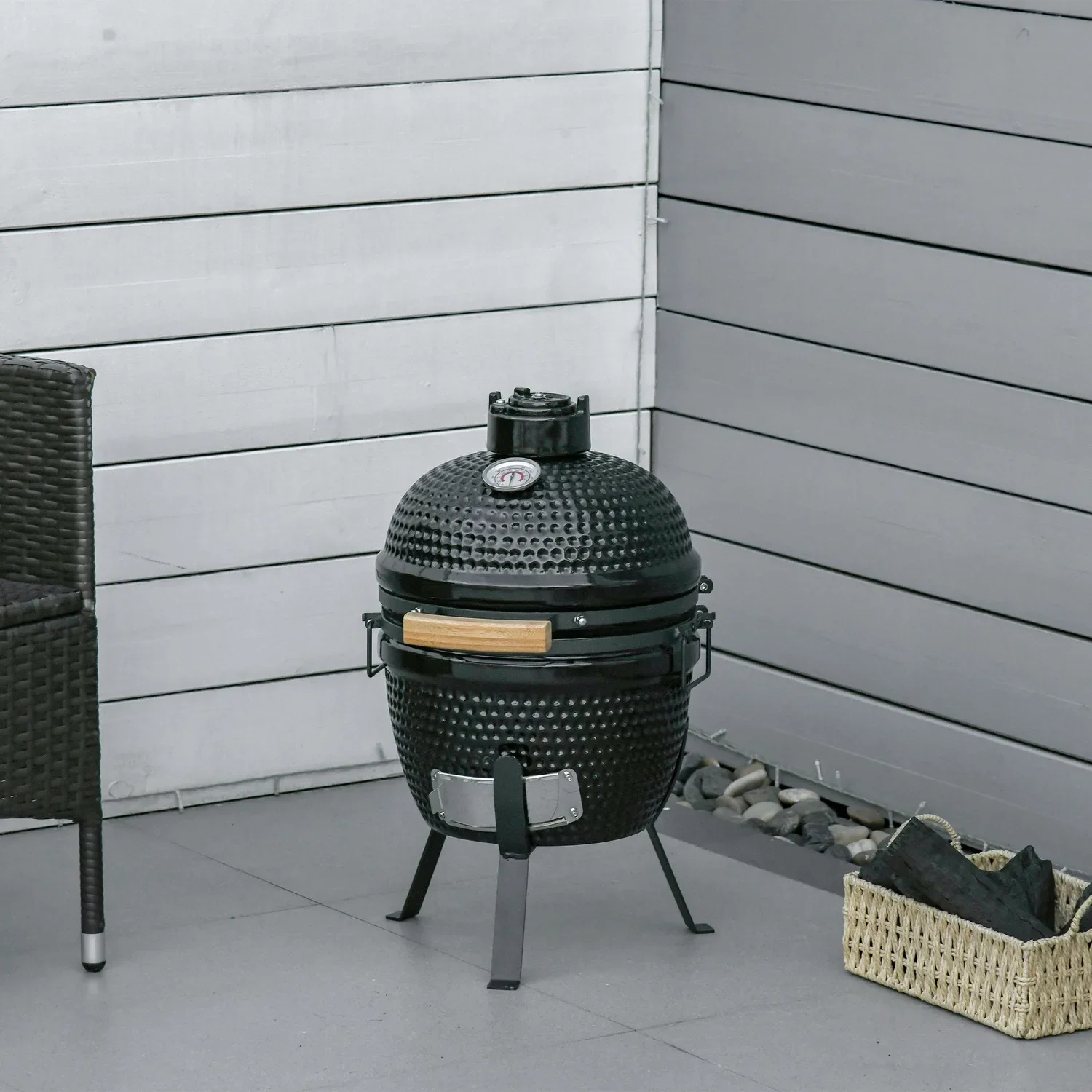 Керамический гриль-камадо для барбекю 2024 уличная кухня кемпинга горение на углях