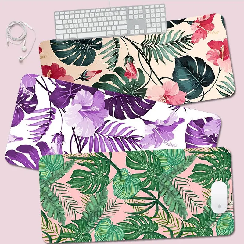 

Banana Tree Leaves Palm Custom Skin Speed Version Game Computer Keyboard Office Table Mat Gaming Mouse Pad For PC Gamer Mousemat
