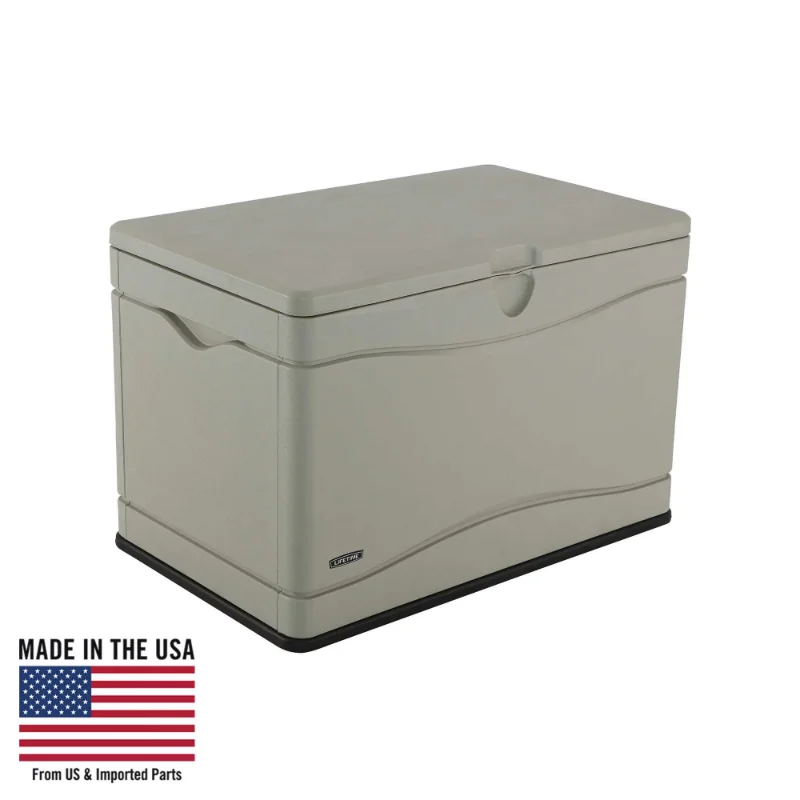 

Lifetime Heavy-Duty 80 Gallon Plastic Deck Box Outdoor Storage Box