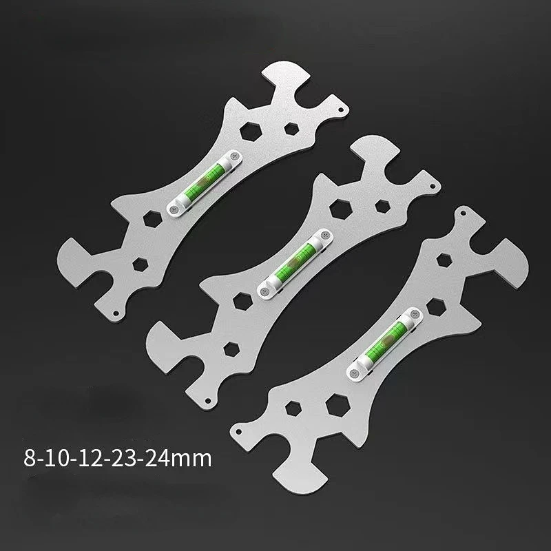

Special Wrench Tools with Level Shower Faucet Installation Bathroom Multifunctional Level Wrench Ruler Distance Measuring Tool
