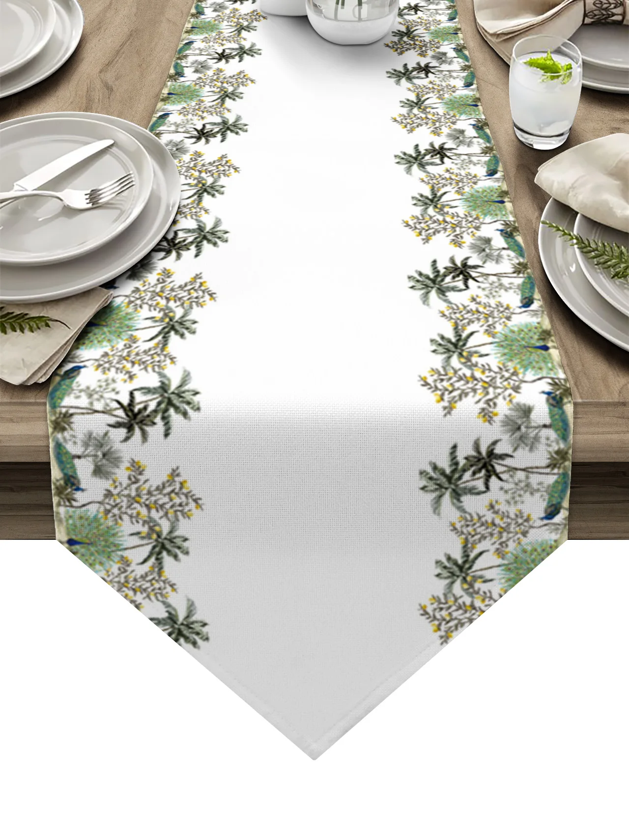 

Тропическая пальма, кокосовое дерево, скатерть для стола, Деревенское свадебное украшение, скатерть для дома, вечерние, кухни, обеденный сто...