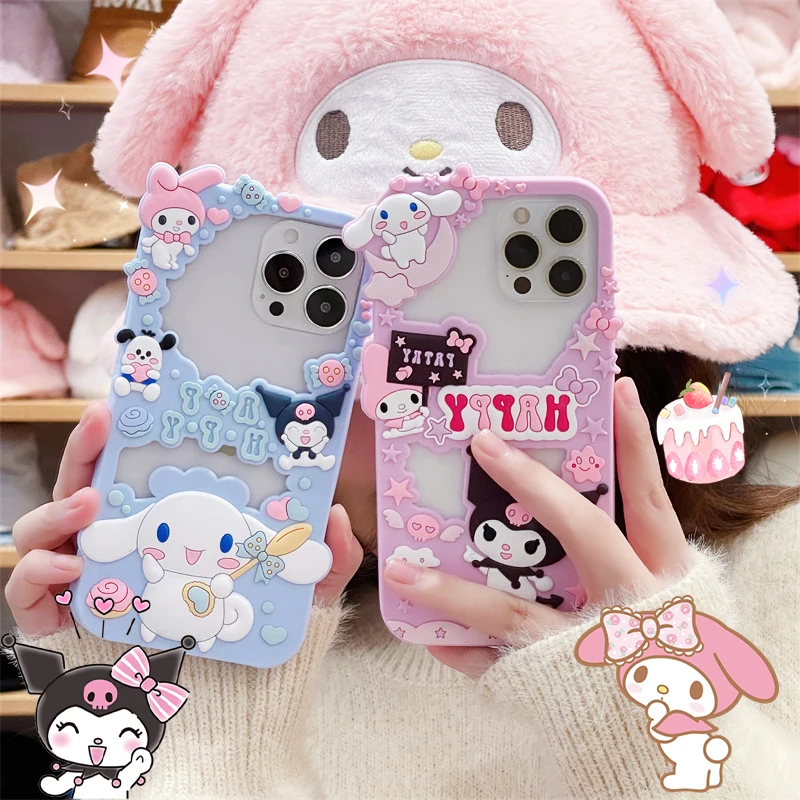 

Новый милый чехол для телефона с изображением коричной дороги Kuromi Sanrio iPhone 14 13 12 11 Plus Pro Max, защитный чехол для девочек, рождественские подарки