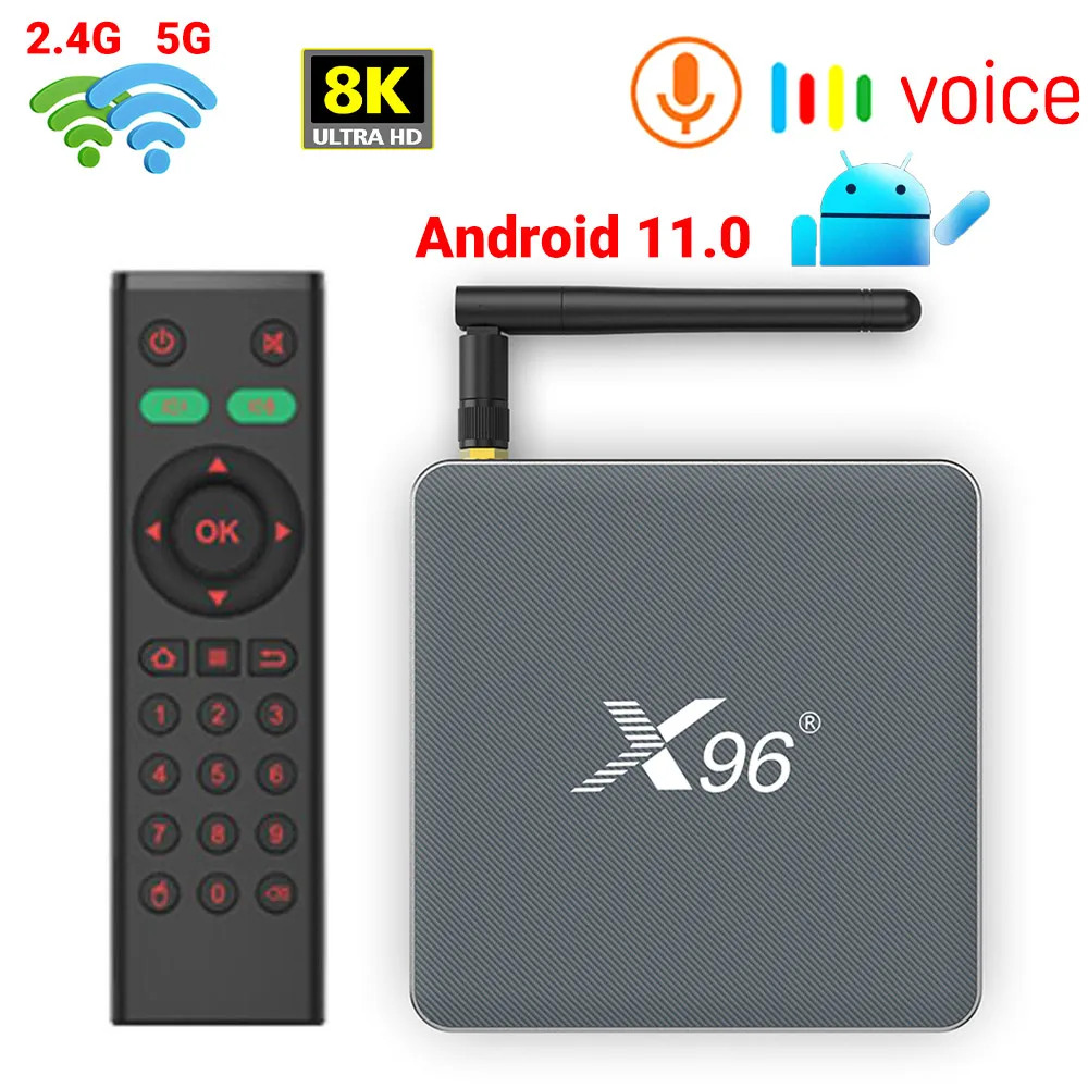X96 X6 медиаплеер RK3566 Mali G52 2EE Android 11 0 2 4G 5G двойной Wifi 1000 м LAN BT4.0 8K H.265 HEVC HD