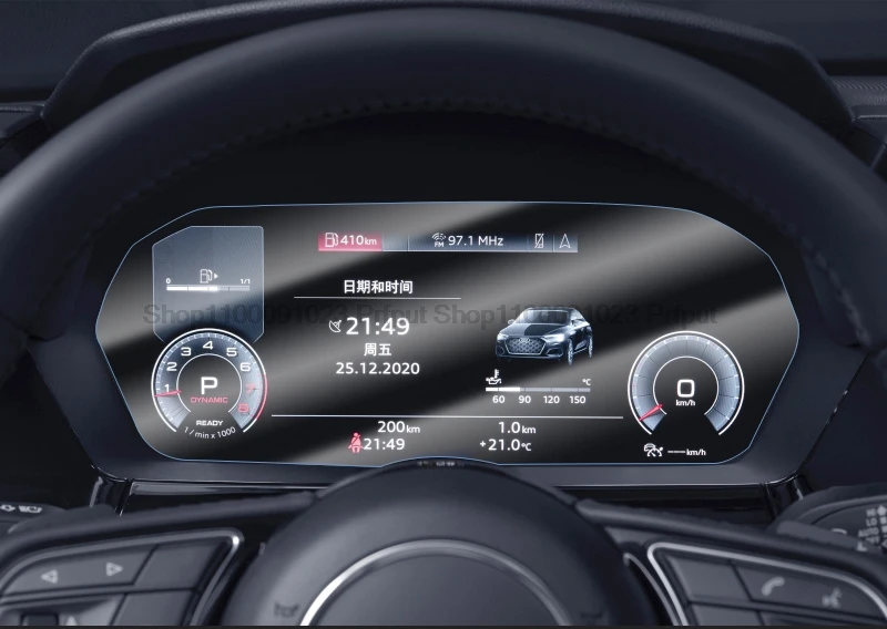 Фото Защитная пленка из закаленного стекла для Audi A3 8Y Sline S3 2021 2020 Седан, аксессуары для интерьера, приборная панель автомобиля. №1