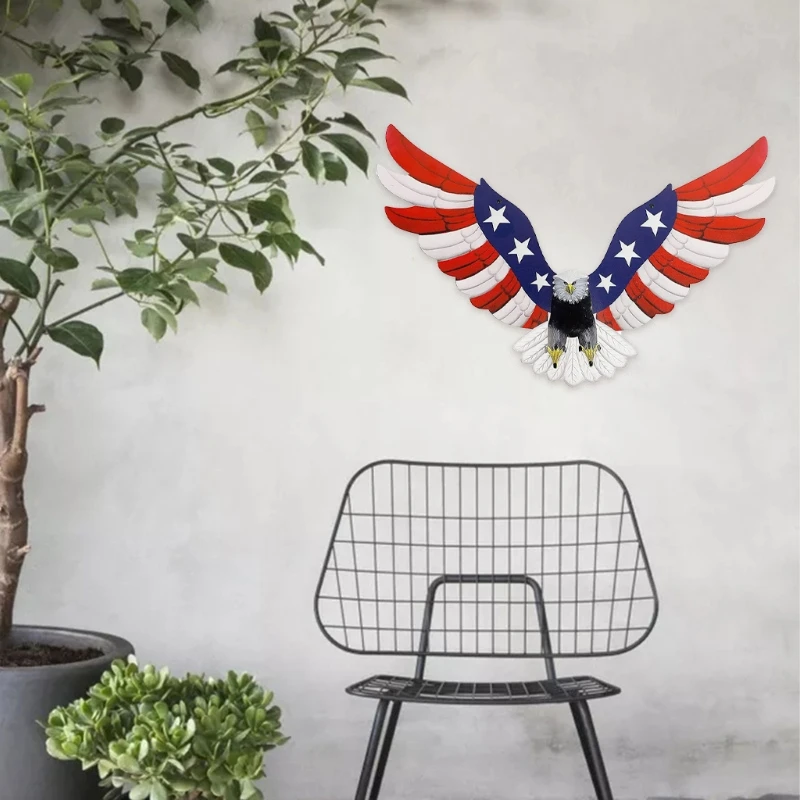 Металлический американский флаг белоголовый Орел настенная художественная