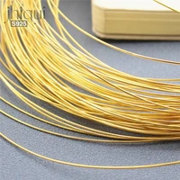 50cm 0 3 1 2mm solid 925 sterling silver gold plated wire for diy fine jewelry making