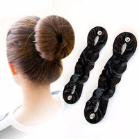 hair ball curler device with snap button adult variety fluffy bud hair accessories summer hair wrap easy tool hair clips
