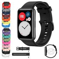 silicone band for huawei watch fit strap smartwatch accessories replacement wrist bracelet correa huawei watch fit 2021 strap