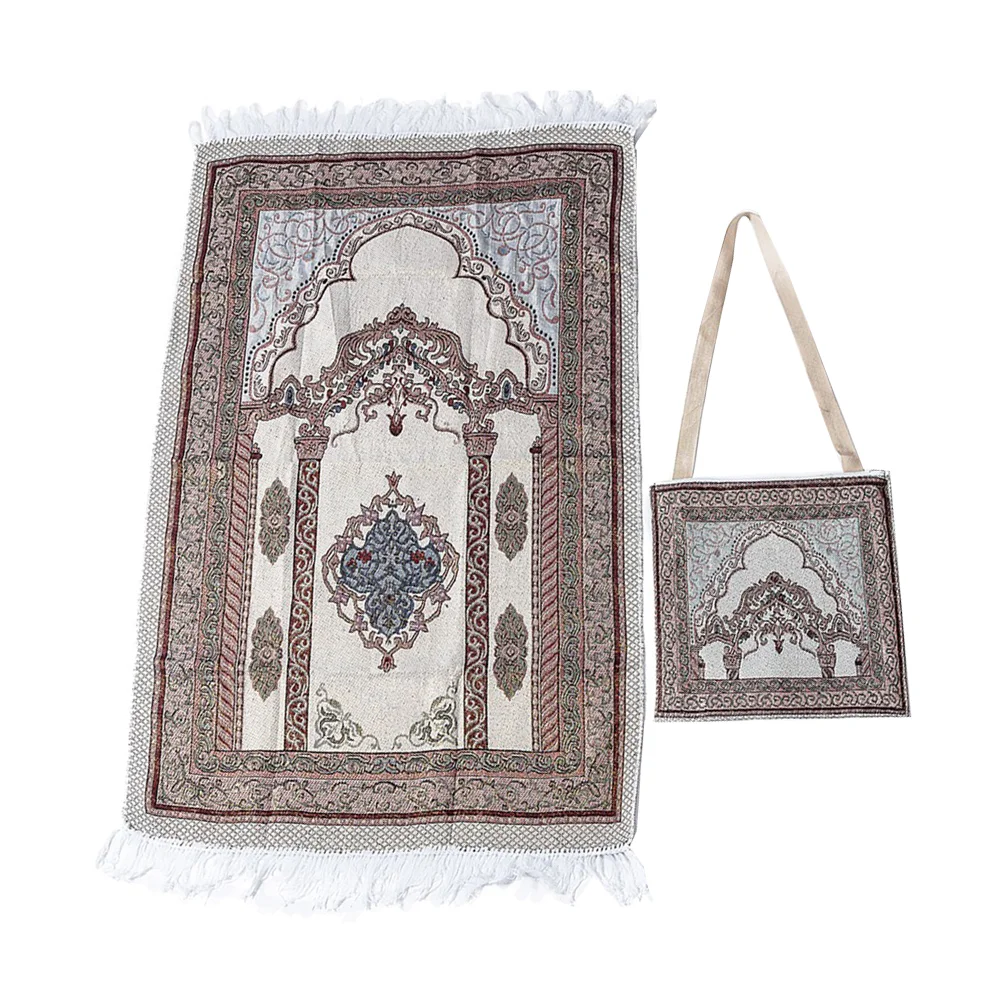 

Muslim Prayer Rugs Islam Ramadan Praying Mat Portable Prayer Carpet Islamic Praying Wall for Turkish Janamaz Salah Kaaba Living