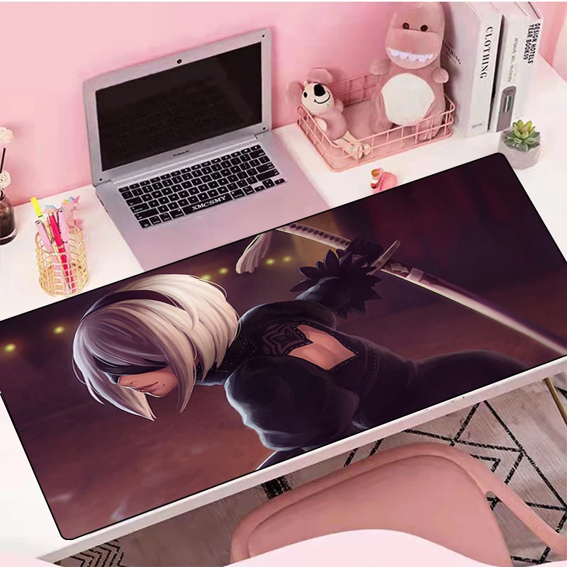 

Kawaii коврик для мыши Nier Automata игровой резиновый коврик для клавиатуры коврик для мыши Аниме Мультяшные аксессуары для ПК настольные игровые к...