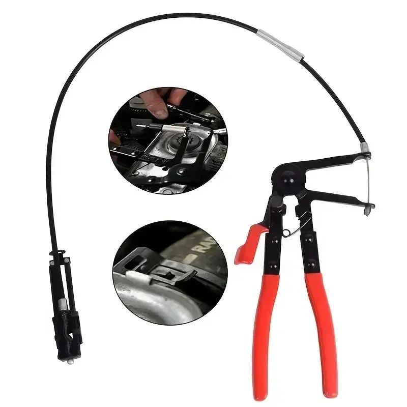 

Bendable Hose Clamping Pliers Flexible Cable Type Swivel Pincer Clamps Removal Repair Tools for Automotive Radiator Fuel Water