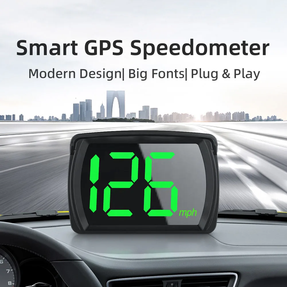 

HUD GPS Head Up Display Speedometer Odometer Car Digital Speed MPH Universal For All Cars/buses/trucks Car Accessory